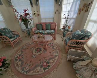This is the Pink Wicker Sitting Room