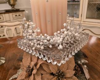 Fostoria Square Pedestal Cake Plate 