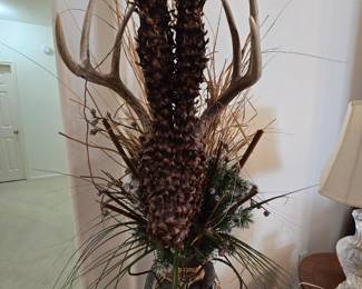 This is a cool piece - Deer Head made out of Pinecones Arrangement 