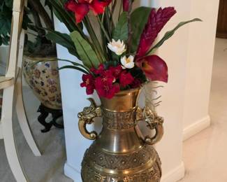 Large Brass Vase 