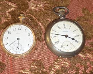 Sterling Silver Pocket Watch and Gold Pocket Watch