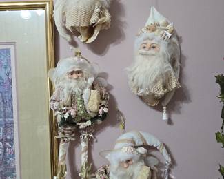 Santa Ornaments 