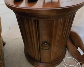 Round Midcentury Side Table