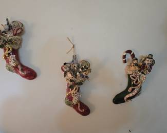 Blue Sky Christmas Stockings 