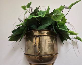 Brass Wall Planter