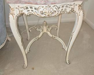 Other French Provincial Marble Top Side Table