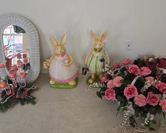 Floral Arrangements - Pair of Bunnies