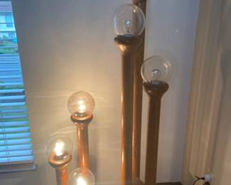 mid century charles gibilterra style floor lamps