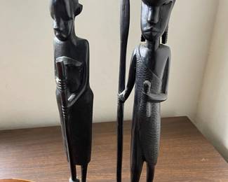 African ironwood carved figures