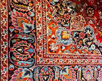 Vintage handmade Kashan rug
