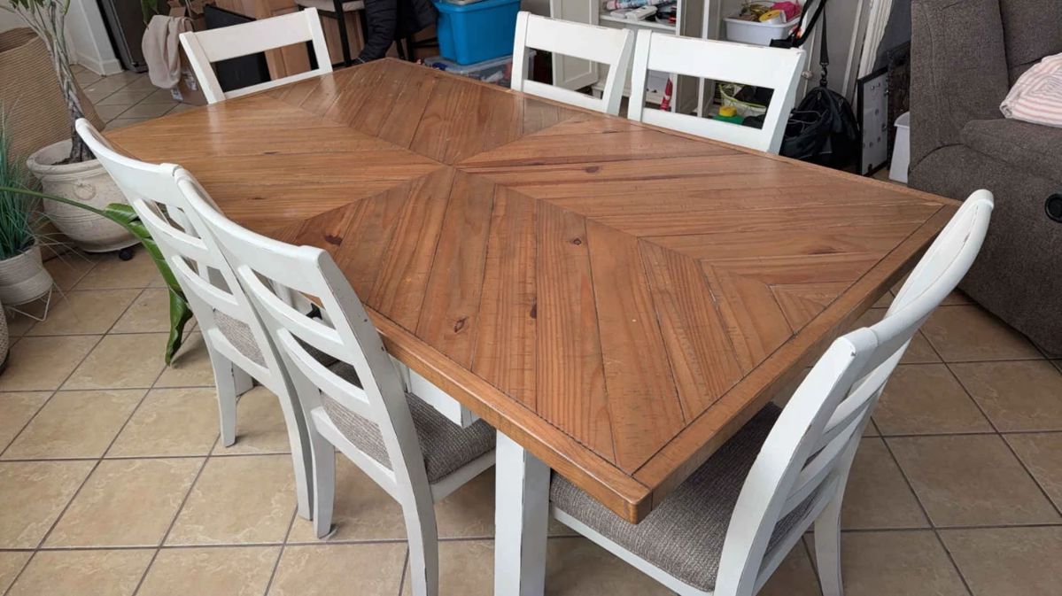 Dining Table with Six Chairs