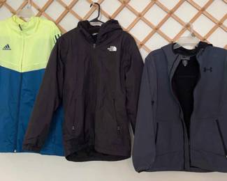 Adidas The North Face and UnderArnour Jackets