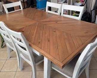 Dining Table with Six Chairs