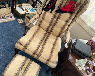 Wingback Chair with ottoman