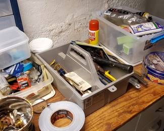 tools and basement goodies