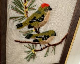 Crewel Bird Embroidery