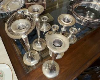Sterling candlesticks 2pr