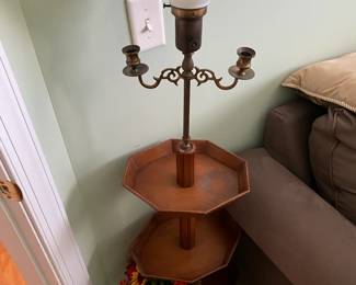 Vintage 3 Level Table / Lamp $ 98.00