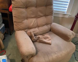 Upholstered Recliner $ 80.00