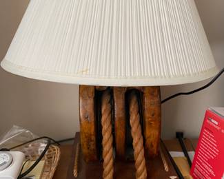 Block / Tackle Lamp $ 74.00 (shade needs to be replaced)