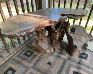 Handmade Wood Trunk Table / Bench $ 420.00