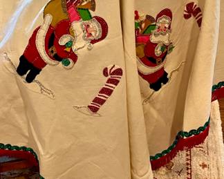 1940s handmade 19th C Club large Tableclothes in superior condition.