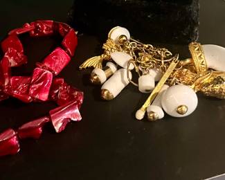 Bakelite and natural coral