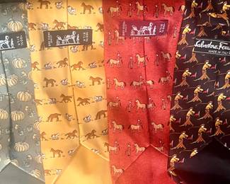 Vintage Hermes & Ferragamo 