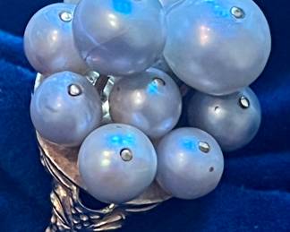 Large custom pearl ring