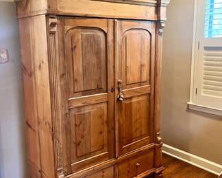 Antique French pine cabinet