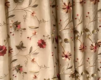 Custom blackout drapes and massive wood rod and rings