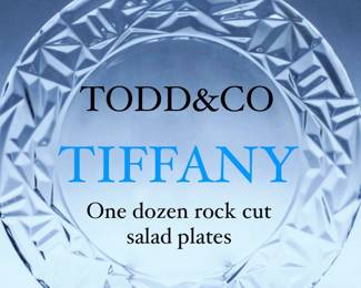 TIFFANY salad or cake plates