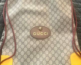 Neo Vintage Drawstring Backpack GG Coated Canvas Large…barely used!  Retail is $1850!