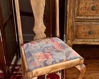 Set of four antique Queen Anne chairs