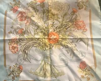Vintage Hermes pocket square or kerchief 