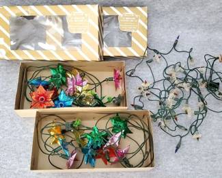 Vintage Twinkle Mini Reflector Lights Montgomery Ward