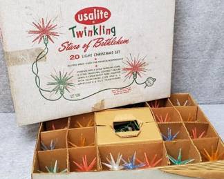 Sputnik Style Usalite Twinkling Stars of Bethlehem Original Box