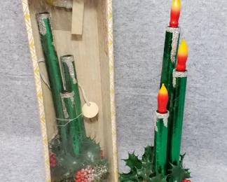 Vintage Mirostar Electric Candolier and Candelabra