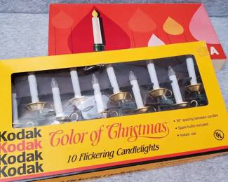 Vintage ClipOn Christmas Candle Lights