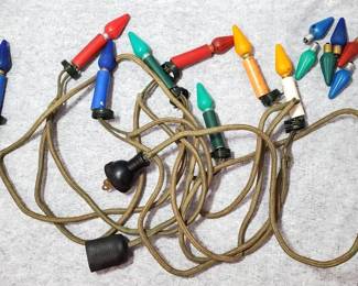 Vintage Candle Style Christmas Lights C6 and Bulbs