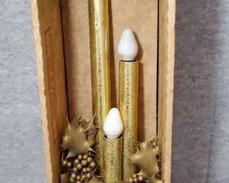 Vintage Mirostar Electric Candle Candleabra and Bulbs