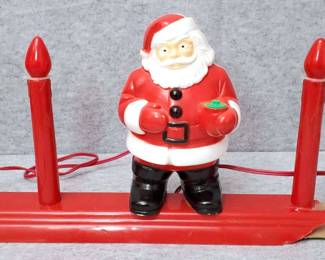 Mid Century Royal Light Up Candolier Santa
