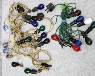 Vintage Noma and Bryant Carbon Filament Christmas Lights