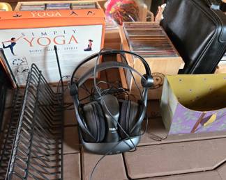 Headphones, cassette tapes