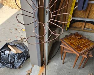 Yard art, Mid century stacking tables
