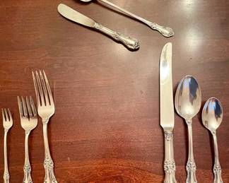 "Wild Rose" International Sterling Silver flatware  - Marked down to $3,000 from $3,800.00 12-8pc place settings plus serving pieces