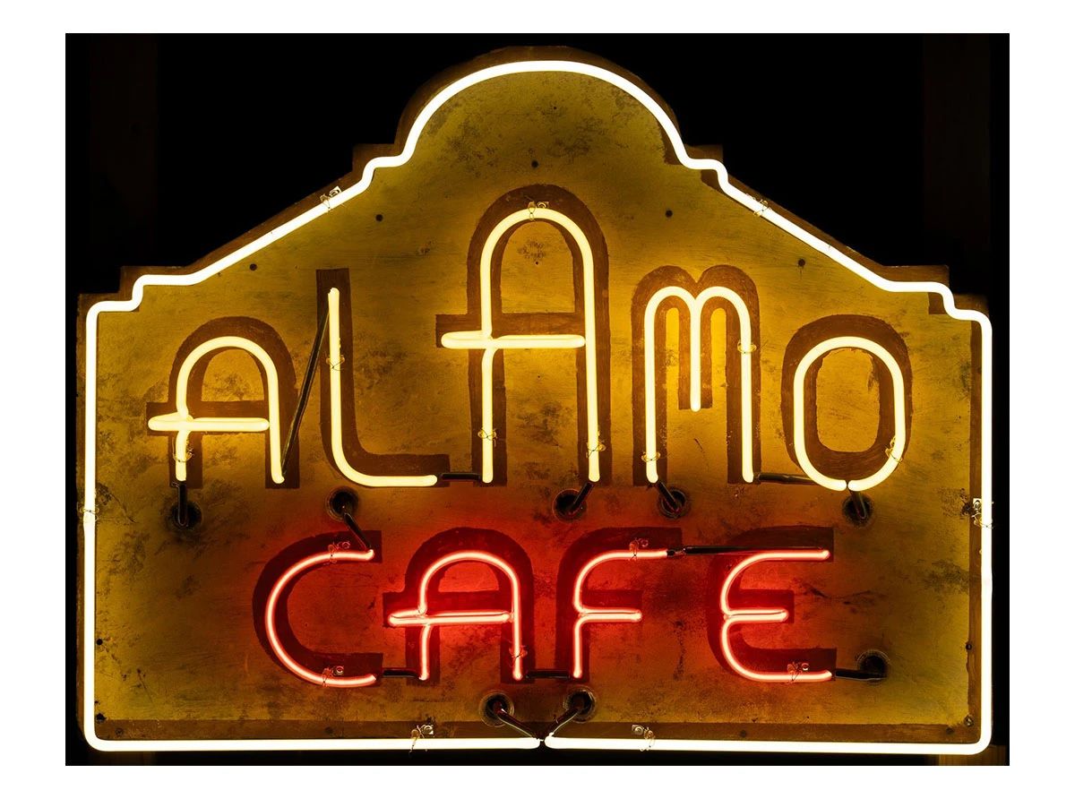 Alamo Cafe Neon Sign