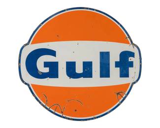 Monumental 1960s Gulf Oil Sign