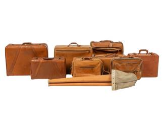Collection of 9 Leather Bags