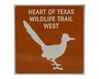 Heart of Texas Wildlife Trail Sign